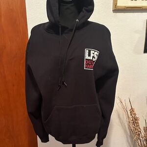 Russell Athletic Black and Red Men's Hoodie